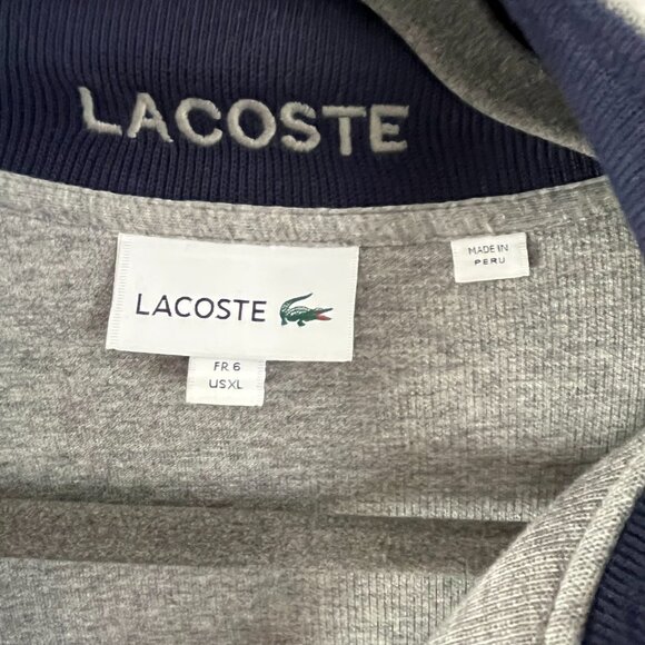 Men's Lacoste Half-Zip Sweatshirt - Picture 4 of 4